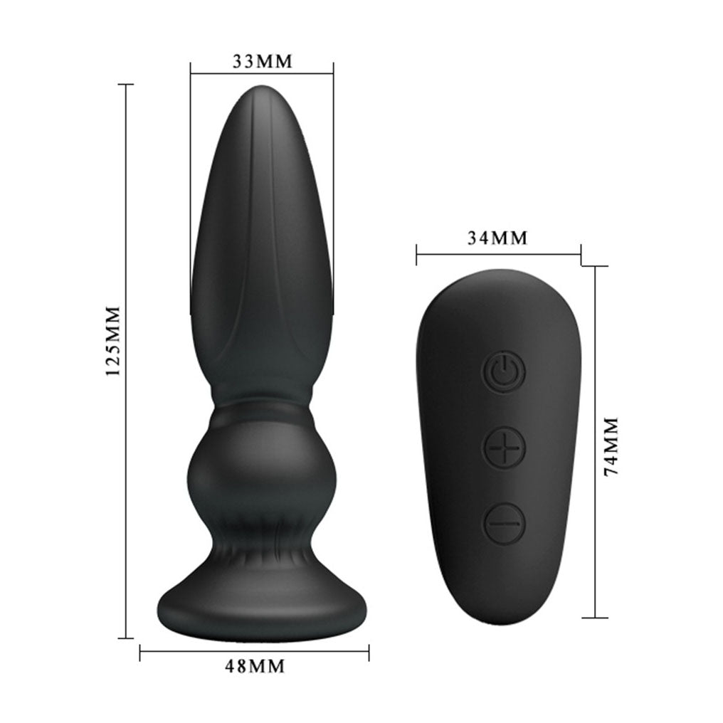 Mr Play Powerful Vibrating Anal Plug > Anal Range > Vibrating Buttplug 5 Inches, Both, NEWLY-IMPORTED, Silicone, Vibrating Buttplug - So Luxe Lingerie