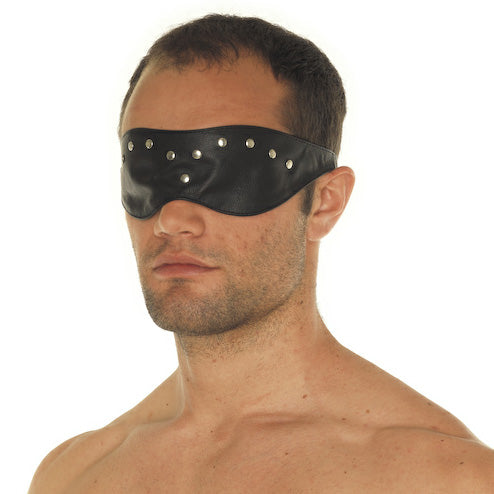 Leather Blindfold Mask Bondage Gear > Masks Both, Leather, Masks, NEWLY-IMPORTED, One Size - So Luxe Lingerie