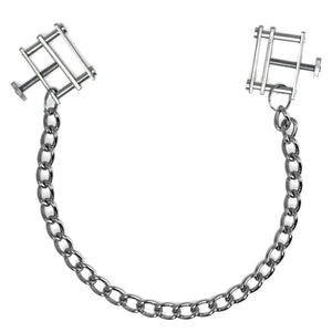 Adjustable Nipple Clamps Bondage Gear > Nipple Clamps Both, NEWLY-IMPORTED, Nipple Clamps, One Size, Stainess Steel - So Luxe Lingerie