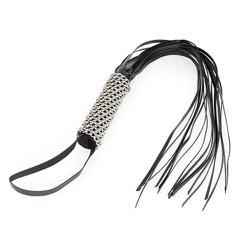 Leather and Chain Whip Bondage Gear > Whips 27 Inches, Both, Leather, NEWLY-IMPORTED, Whips - So Luxe Lingerie