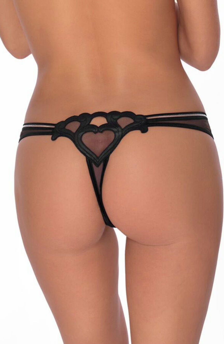 Roza Roza Lica Thong  Black  Briefs & Thongs, NEWLY-IMPORTED, Roza, Thongs - So Luxe Lingerie