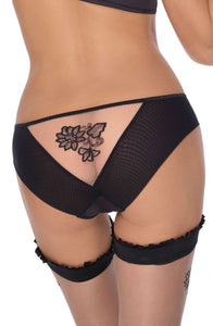 Roza Roza Mehendi Brief  Black  Bra Sets, Briefs, Briefs & Thongs, Honeymoon, Lingerie Sets, NEWLY-IMPORTED, Roza - So Luxe Lingerie