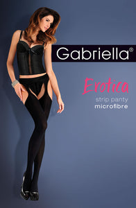 Gabriella Erotica Strip Panty icro 6 Nero  ()  Gabriella, Hosiery, NEWLY-IMPORTED, Stockings, Suspender Belts - So Luxe Lingerie