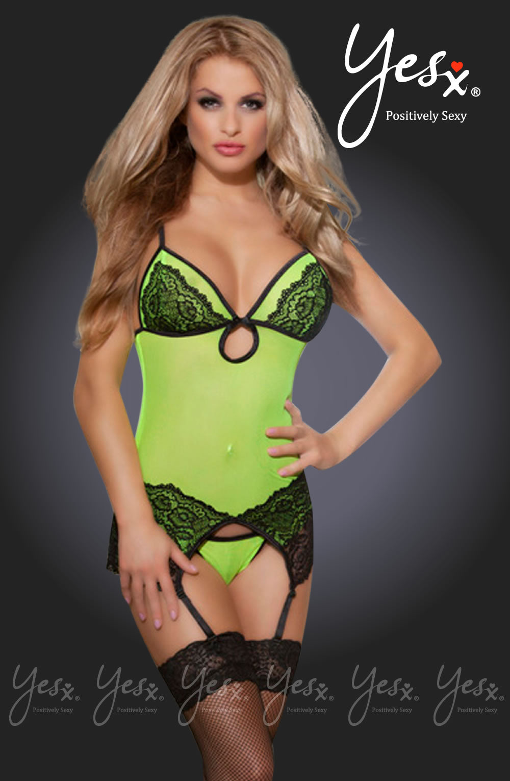 Yesx YX924 3 piece Set  Lingerie Sets, NEWLY-IMPORTED, Yesx - So Luxe Lingerie
